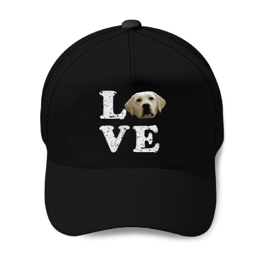 I Love My Yellow Lab Labrador Retriever Dog Baseball Caps