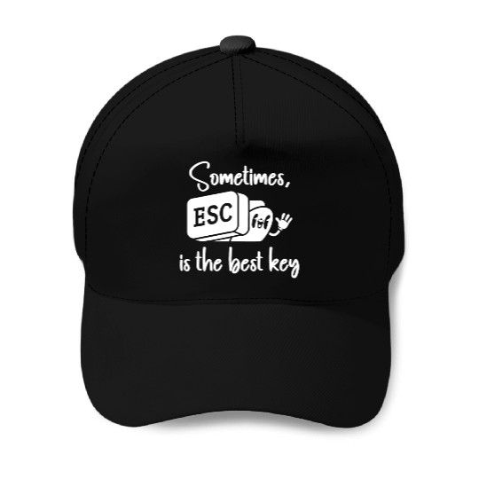 Software Engineer Computer Key Programming Baseball Caps