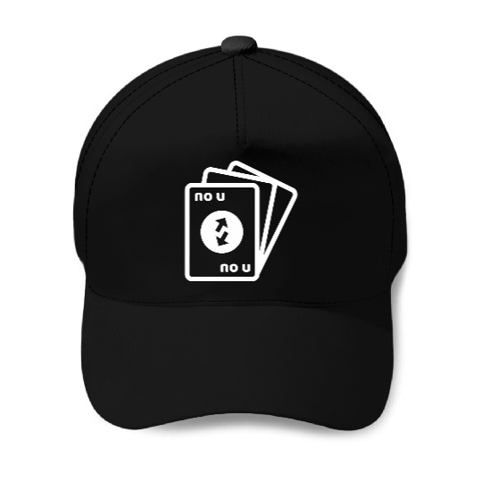 No U Meme Card Baseball Caps