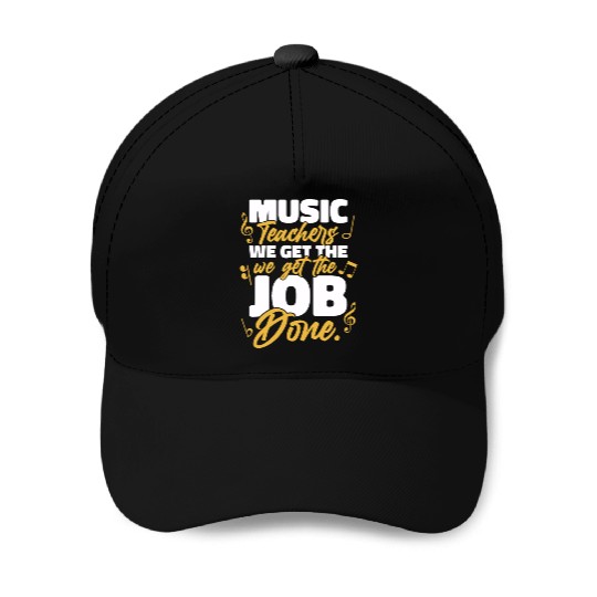 Music Teacher music nout Baseball Caps