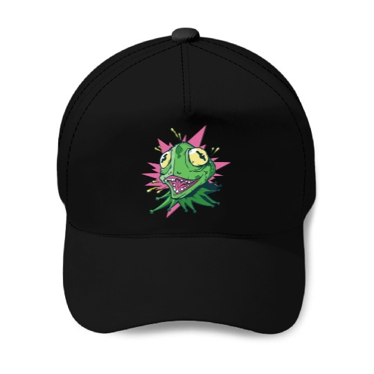 Green creepy frog Green creepy frog inspiration st Baseball Caps