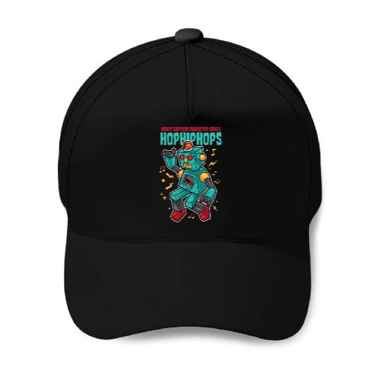 Robot Urban Hip-hop Cartoon Baseball Caps