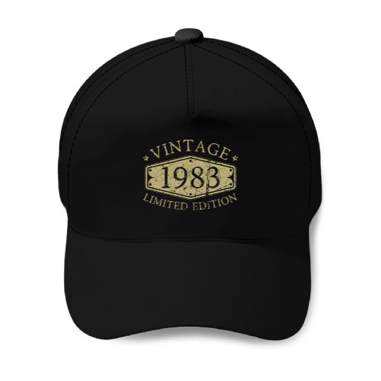 40 Years Vintage 1983 Retro 40th Birthday Baseball Caps