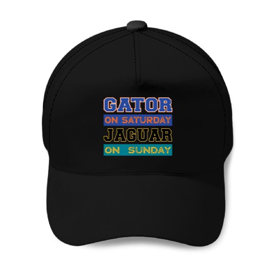 Gator On Saturday Jaguar On Sunday Jacksonville Fo Baseball Caps