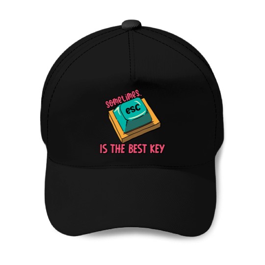 Software Engineer Computer Key Programming Baseball Caps
