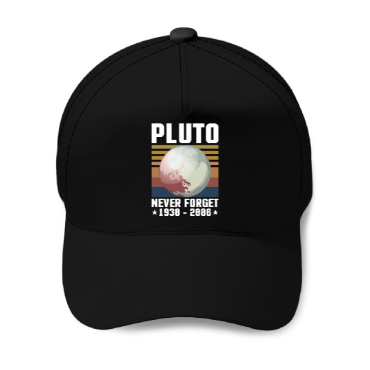 PLUTO NEVER FORGET 1930-2006 Baseball Caps