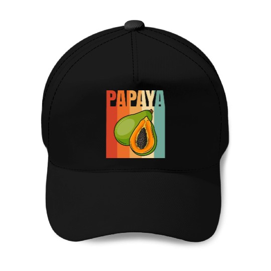 Retro Papaya Baseball Caps