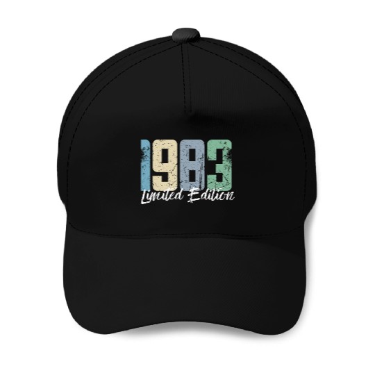 40 Years Vintage 1983 Retro 40th Birthday Baseball Caps