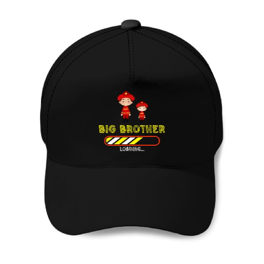 Big brother fire truck fireman Baseball Caps
