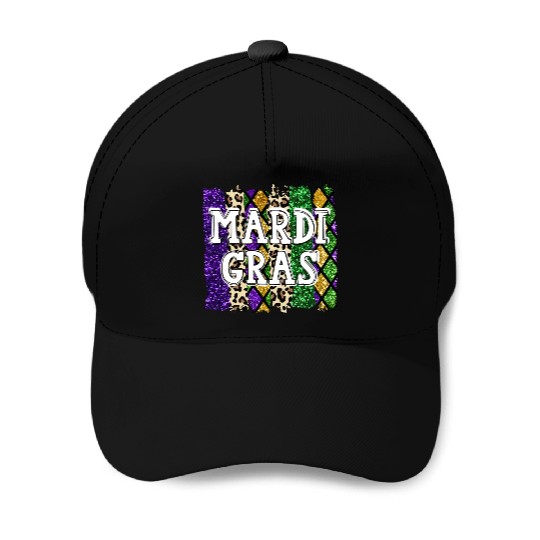 Mardi Gras Beads design - Mardi Gras Fat Tuesday Baseball Caps
