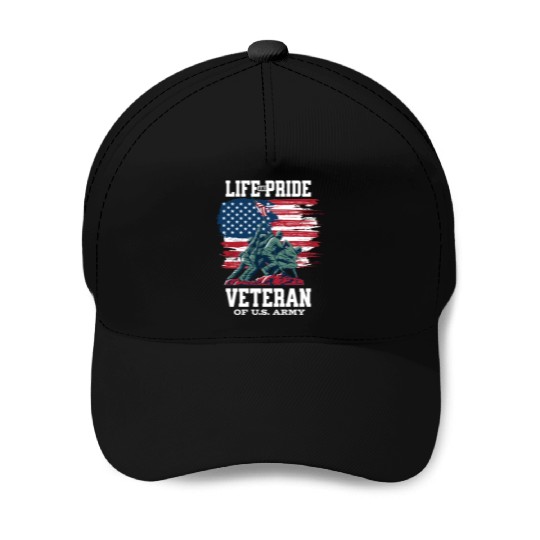 Life Pride Veteran Of US Army Baseball Caps