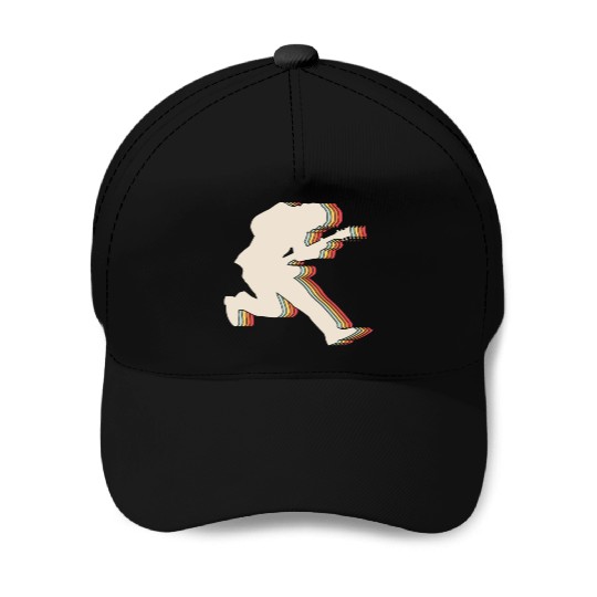 Rock and Roll Retro Guitar Player Guitarist Baseball Caps