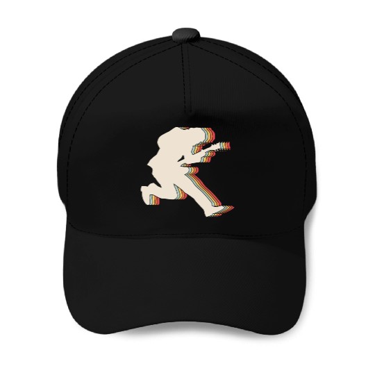 Rock and Roll Retro Guitar Player Guitarist Baseball Caps