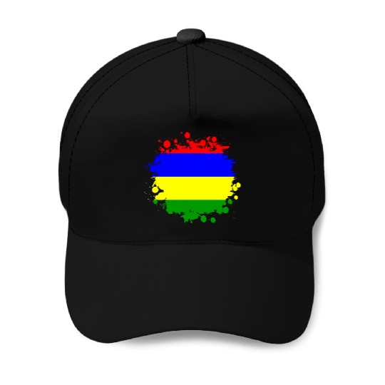 Mauritius blob flag design Baseball Caps