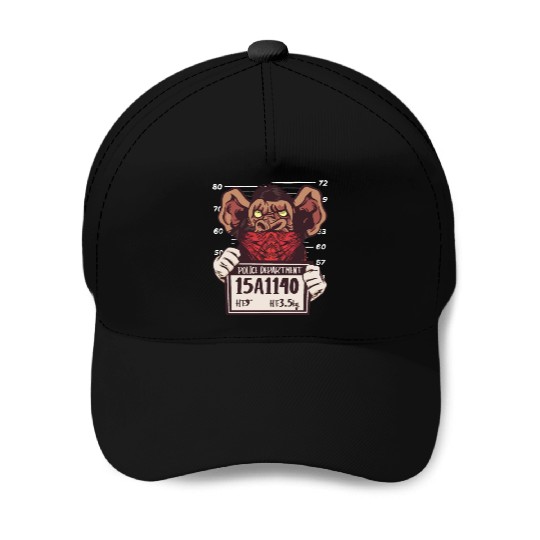 Monkey Mugshot Baseball Caps