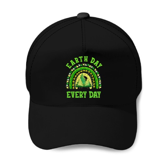 Pine Tree Green Earth Day Shamrock St Patrick Day Baseball Caps