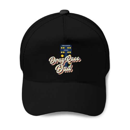 Drag Racing Race Car Dad Retro Baseball Caps
