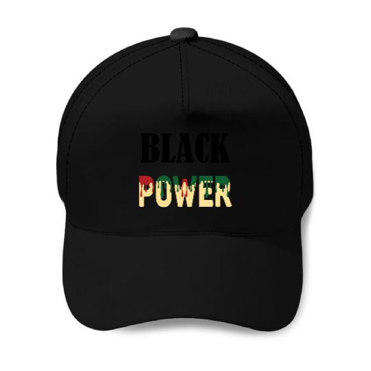 Black Power Baseball Caps