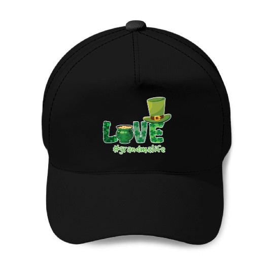 Shamrock Love Grandma Saint Patrick Day Baseball Caps