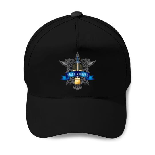 Saint Michael Patron Saint of Police Officers Cath Baseball Caps