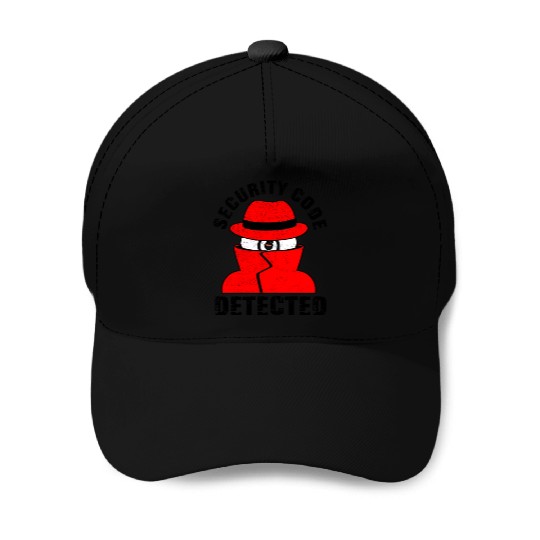 Network And Computer Security Hard Disc Detective Baseball Caps