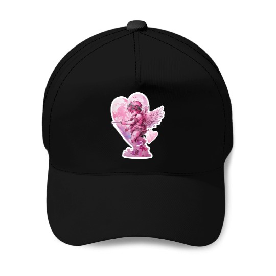 funny Cupid Valentine's Day girls Baseball Caps