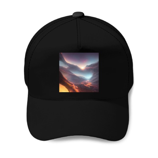 Sunrise at the Tunnel View Point Baseball Caps