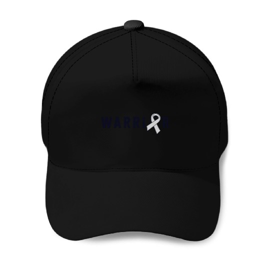 Brain Cancer Warrior Men Dad Father Gray Ribbon Baseball Caps