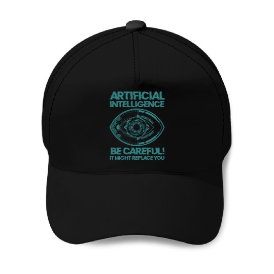 AI Machine Learning Computer Geek Technology Robot Baseball Caps