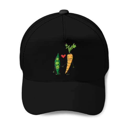 womens carrot and peas v neck Baseball Caps
