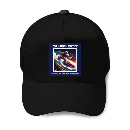 Robot Silver Surfer Baseball Caps