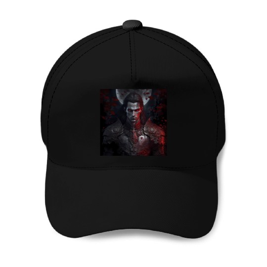 Dark fantasy vampire version 8 Baseball Caps