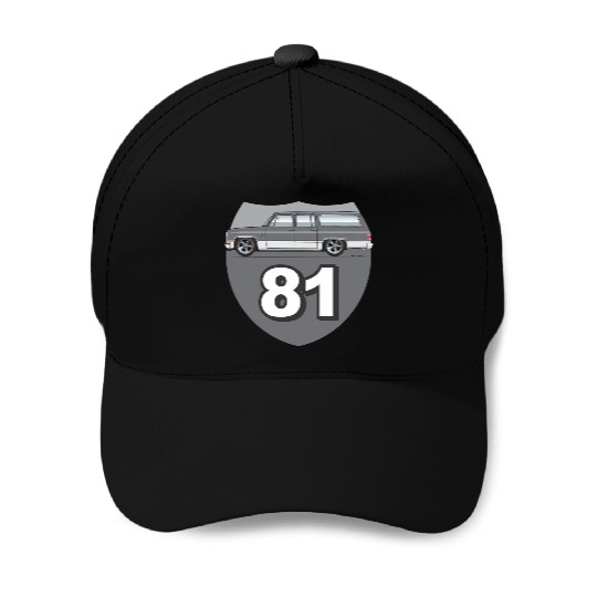 81 Charcoal Baseball Caps