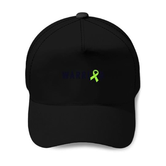 Warrior Lime Green Awareness Ribbon Lyme Disease Baseball Caps