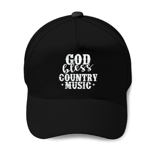 God bless Country Music USA America Cowboys Baseball Caps