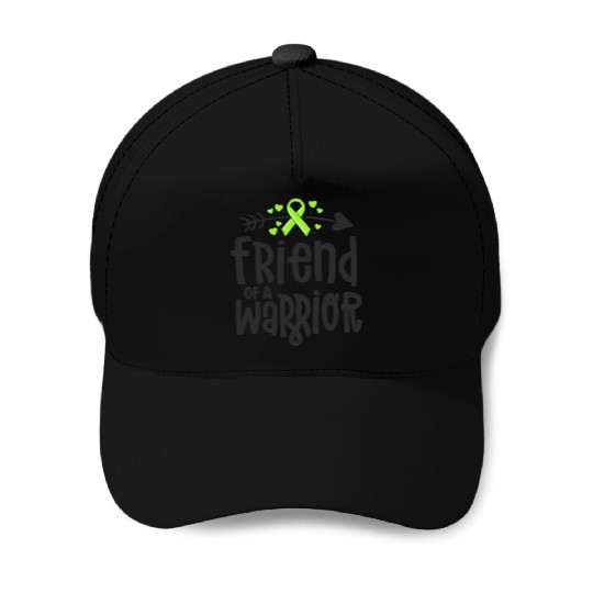 Friend Of A Warrior Lime Green Ribbon Lyme Baseball Caps