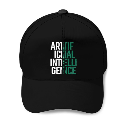 AI Artificial Intelligence Futuristic Nerd Gift Baseball Caps