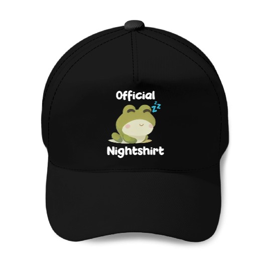 Cute Frog Sleepshirt Nightwear Nightshirt Sleep Baseball Caps