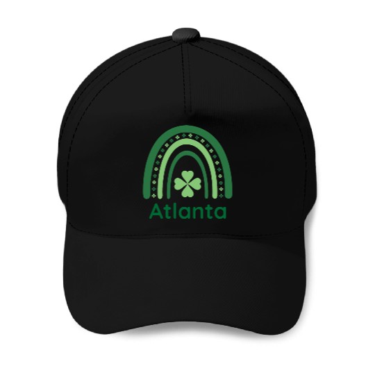 Atlanta Clover Charm Boho Rainbow Baseball Caps
