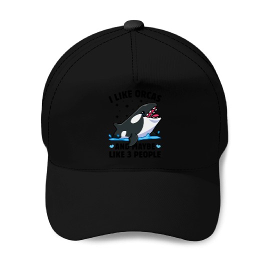 I like orcas and maybe like 3 people killer whale Baseball Caps