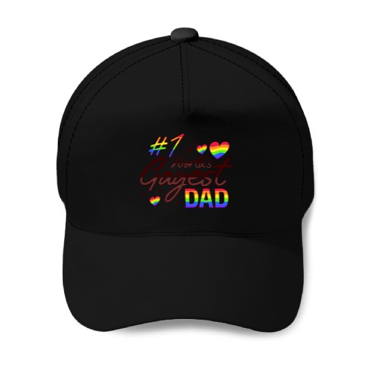 Gay Dad Pride LGBTQ Father Design for a Pride Baseball Caps