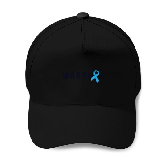 Prostate Cancer Warrior Light Blue Ribbon Dad Baseball Caps