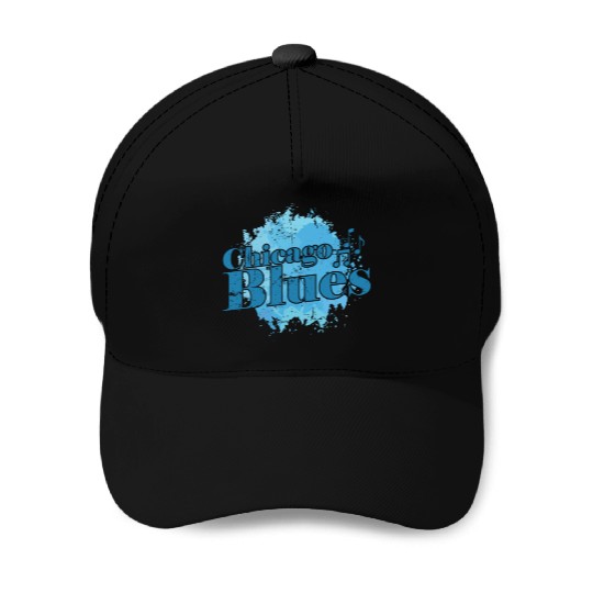 Blues Music Trumpet Baseball Caps