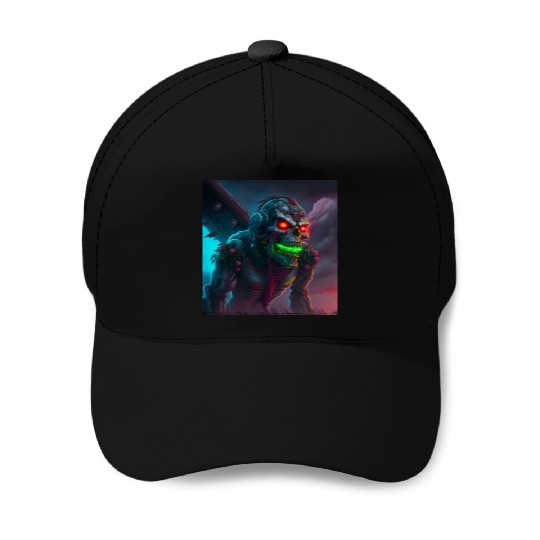 ZOMBIE IRON MAIDEN (version 15) Baseball Caps