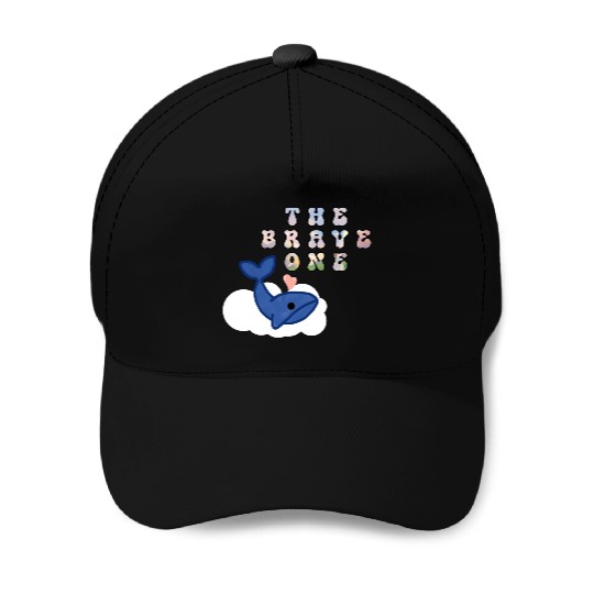 The brave one whale cute Baseball Caps
