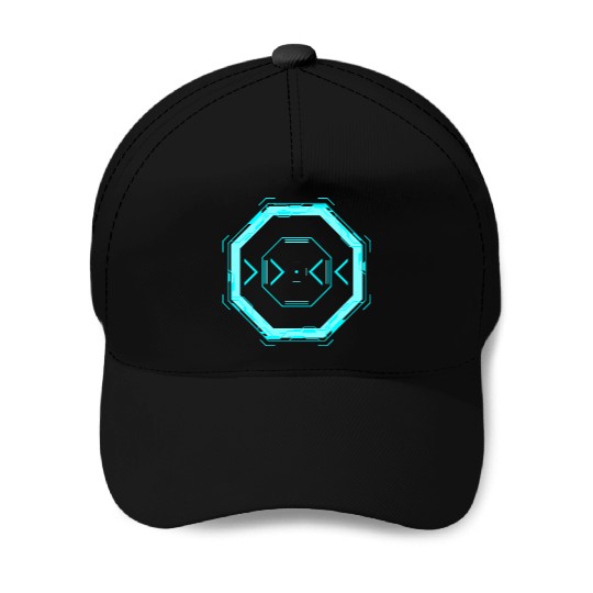Cyberpunk teleporter 8 Baseball Caps