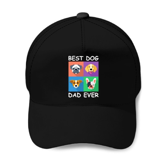Best Dog Dad Ever Baseball Caps