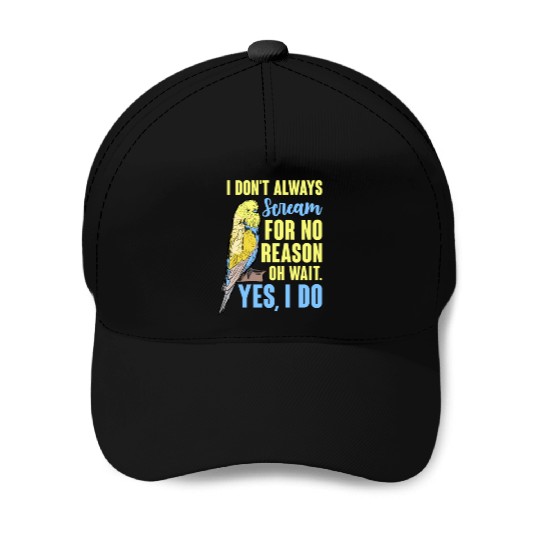 I Don't Always Scream For No Reason Oh Wait Baseball Caps