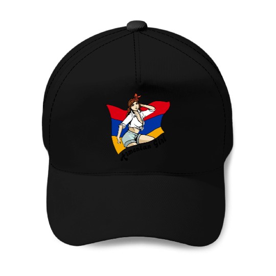 Armenia Girl Flag Design Baseball Caps