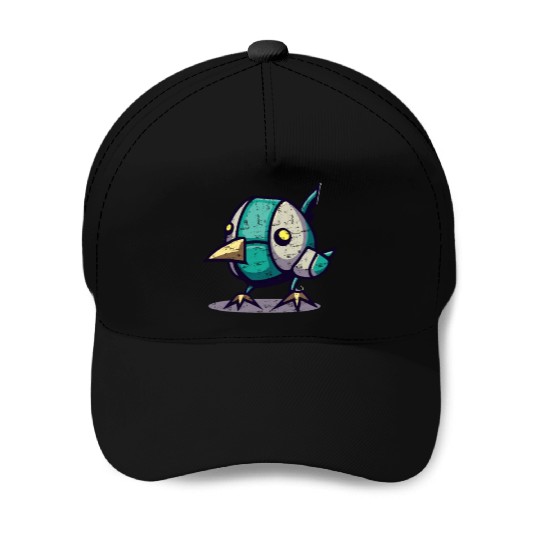 robot chick bird Baseball Caps